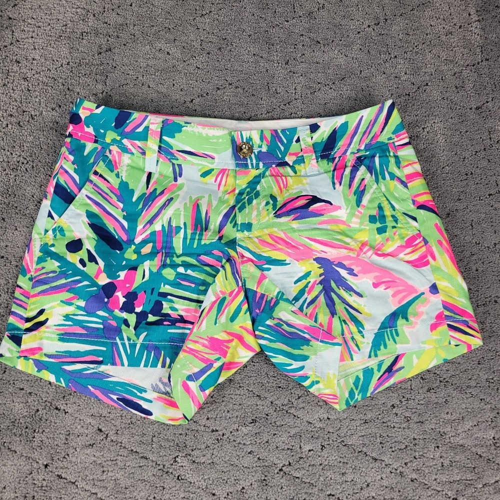 Lilly Pulitizer Shorts Womens 2‎ The Callahan Short Floral Tropical Beach Preppy